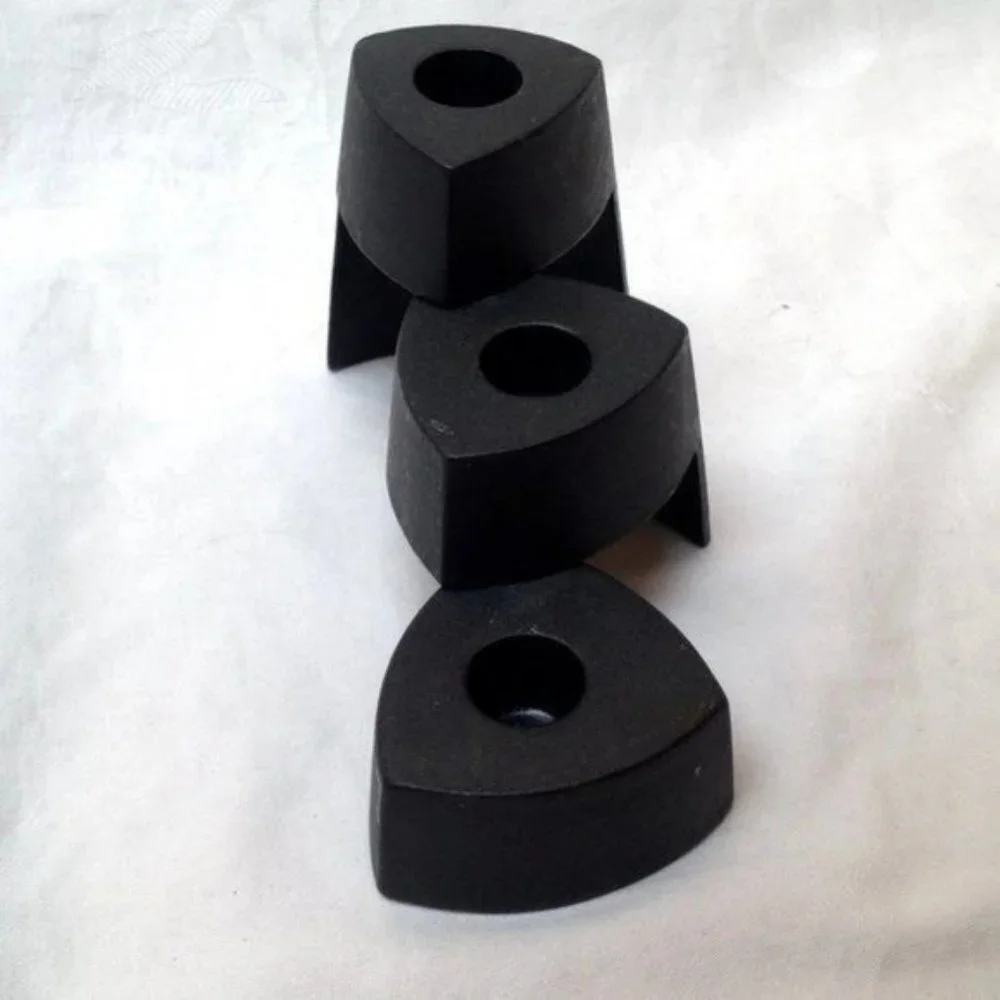 Tiered Candle Holder Metal Tower Home Decor Accent Black Fall Christmas Holiday - Picture 2 of 6